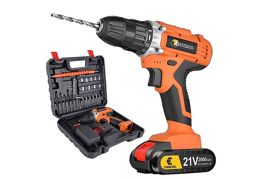 CONENTOOL Akku-Schraubendreher Akkuschrauber Akku-Bohrschrauber 36PCS Bohrm günstig online kaufen