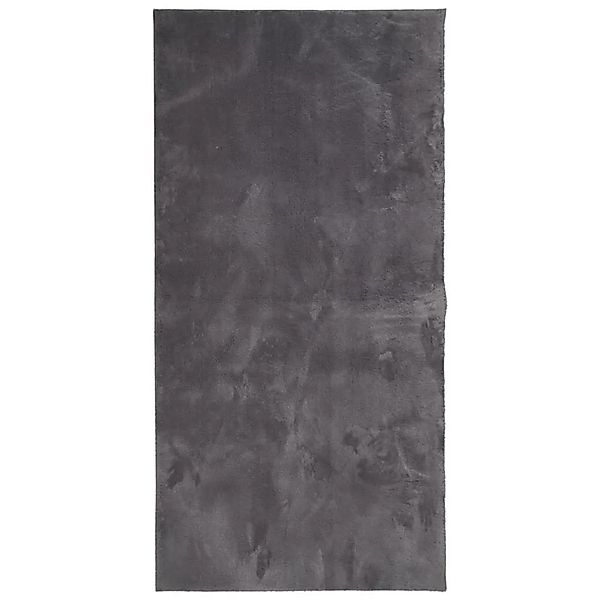 vidaXL Teppich HUARTE Kurzflor Weich und Waschbar Anthrazit 100x200 cm 3749 günstig online kaufen