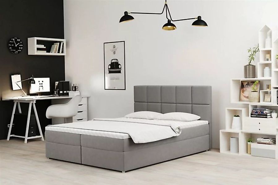 Fun Möbel Boxspringbett Boxspringbett Schlafzimmerbett FRASCO 200er in Stof günstig online kaufen