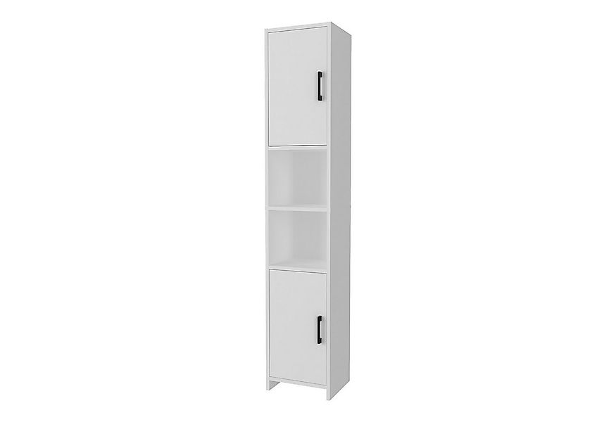 en.casa Hochschrank »Rautrina« mit 2 Türen und 6 Fächern 180 x 35 x 30 cm W günstig online kaufen