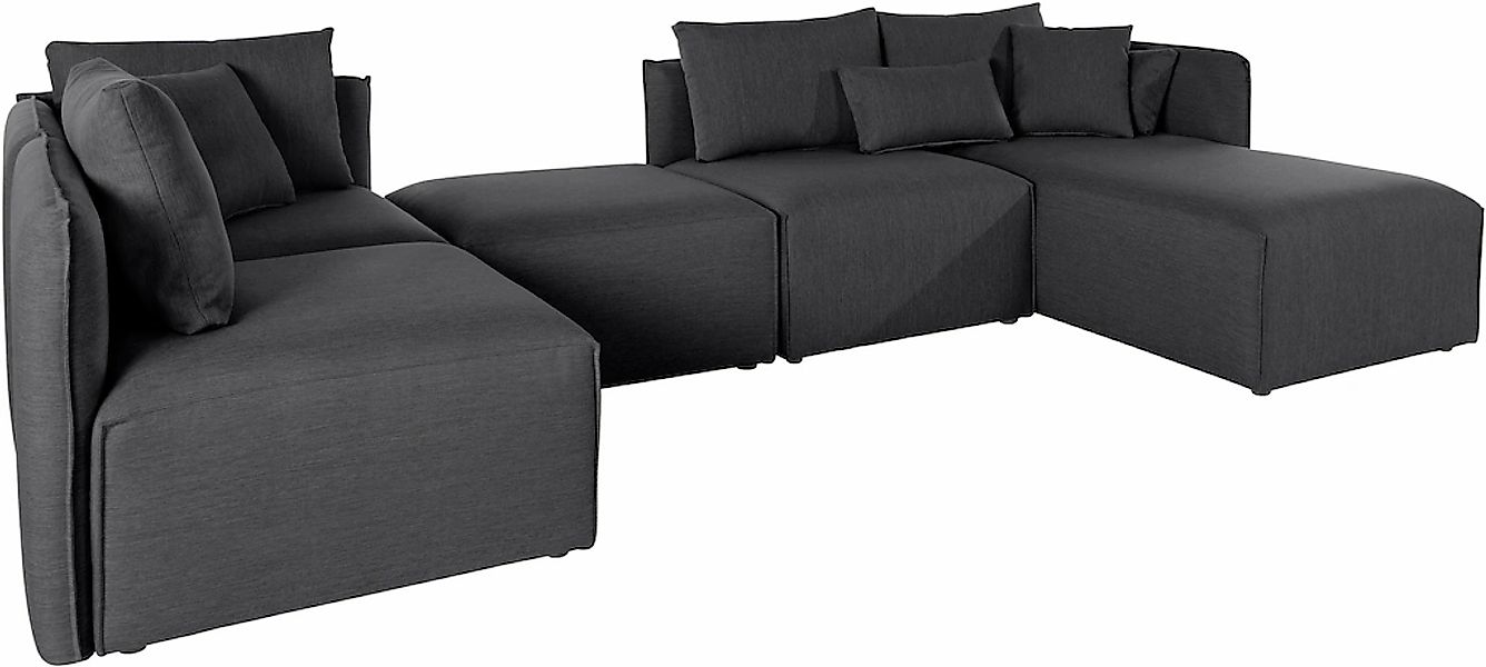OTTO home Wohnlandschaft "Nöre U-Form" 5 Teile, in vielen Bezugsqualitäten günstig online kaufen