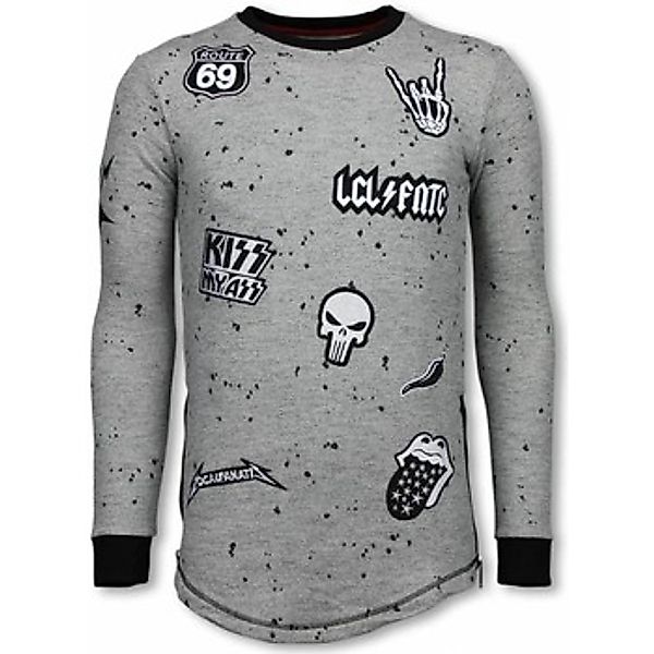 Local Fanatic  Sweatshirt Long Embriordry Patches Rockstar günstig online kaufen