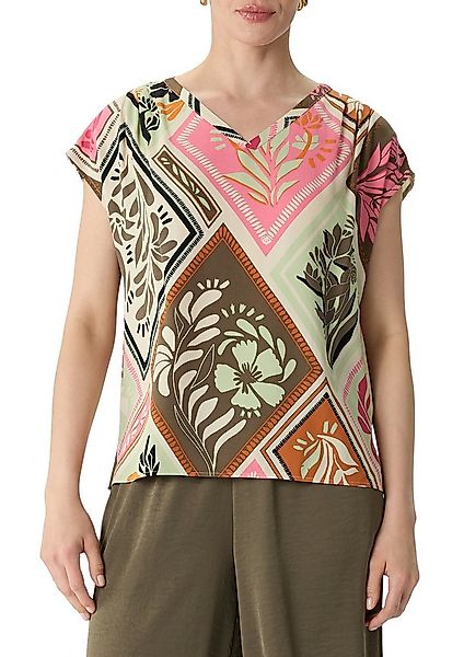 comma Shirtbluse mit All-Over Print günstig online kaufen