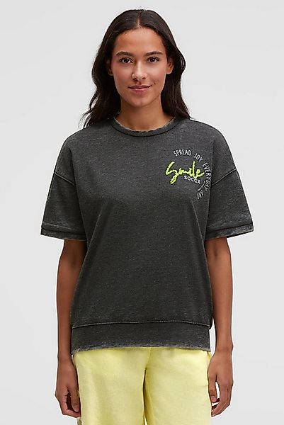 SOCCX Sweater mit Ausbrenner-Effekten günstig online kaufen