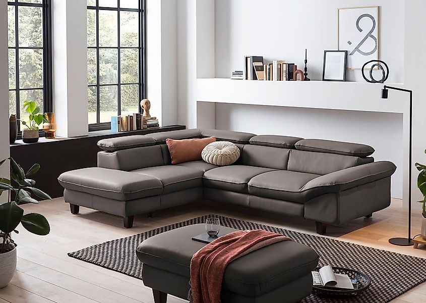 Home affaire Ecksofa "Pilot L-Form" mit Kopfteilverstellung, wahlweise mit günstig online kaufen