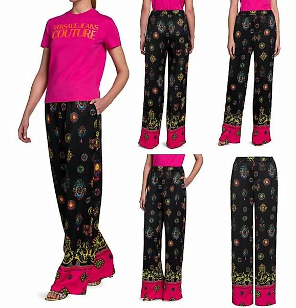 Versace Bootcuthose Versace Jeans Couture Printed Wide Leg Pants Trousers P günstig online kaufen