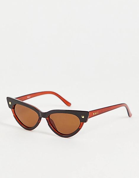 Nali – Cat-Eye-Sonnenbrille in Braun günstig online kaufen