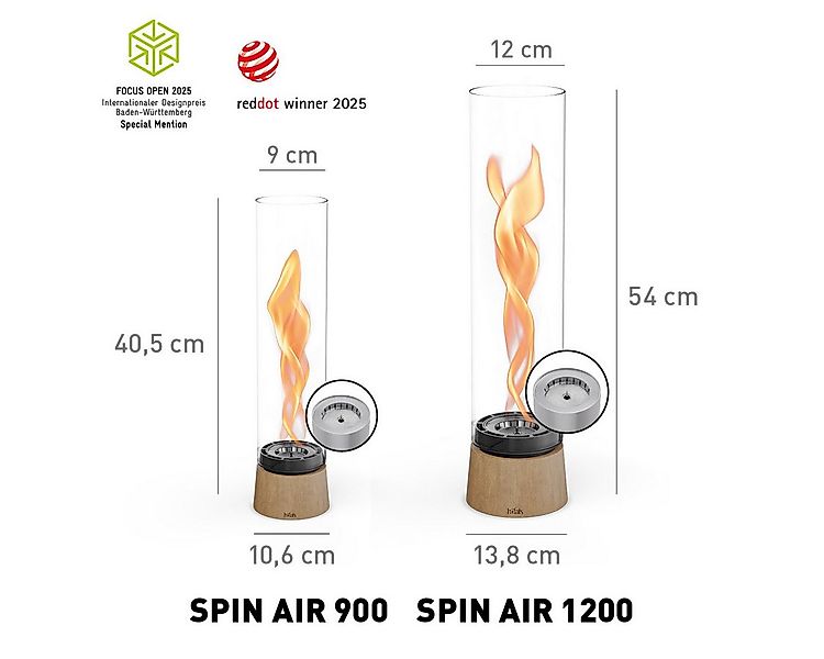 höfats Tischfeuer SPIN air (Packung, rauchfreie Tischfeuerstelle für Indoor günstig online kaufen
