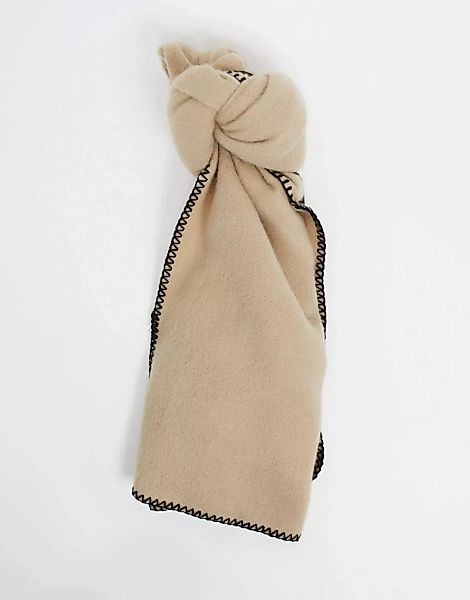 ASOS DESIGN – Zweifarbiger Schal mit Deckenstich-Mehrfarbig günstig online kaufen