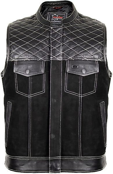 MDM Lederweste Custom Biker Lederweste Nubuk mit Reißverschluss Hunter Bike günstig online kaufen