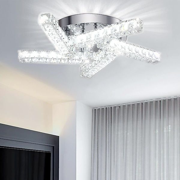 oyajia LED Deckenleuchte 24W Kristall LED günstig online kaufen