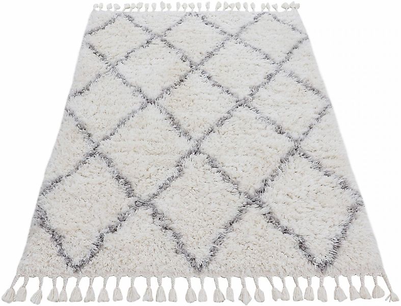 carpetfine Hochflor-Teppich »Eddy«, rechteckig, 30 mm Höhe, Shaggy, auch al günstig online kaufen