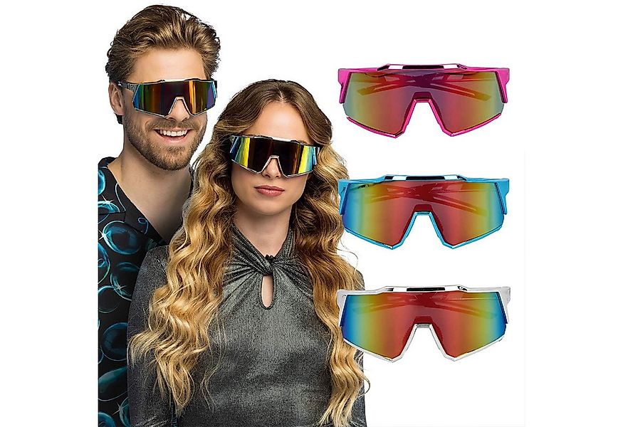 Boland Verkleidungsmaske Party Brille 'Rave reflect', Mehrfarbig günstig online kaufen