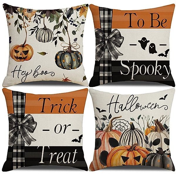 CLTYQ Kissenbezug Halloween Kissenbezug mit Kürbis günstig online kaufen