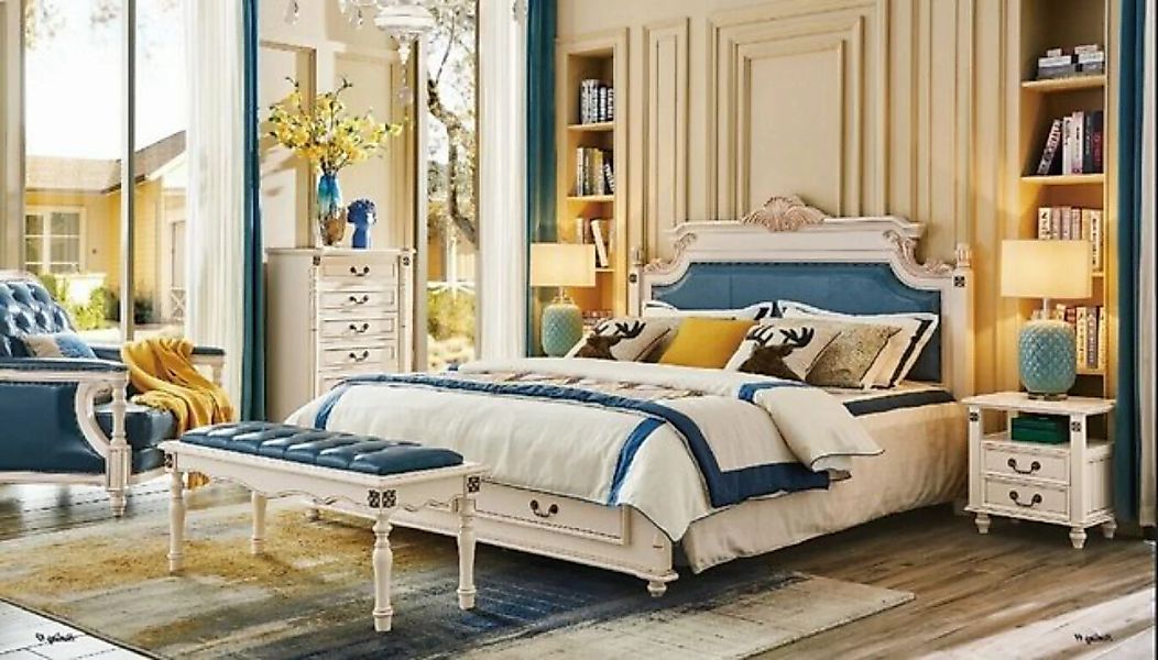 JVmoebel Bett, Designer Polster Doppelbett Betten Bett Schlafzimmer Ehebett günstig online kaufen