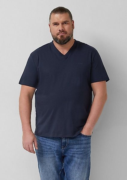 s.Oliver Kurzarmshirt T-Shirt V-Ausschnitt T-Shirt aus Baumwolle günstig online kaufen