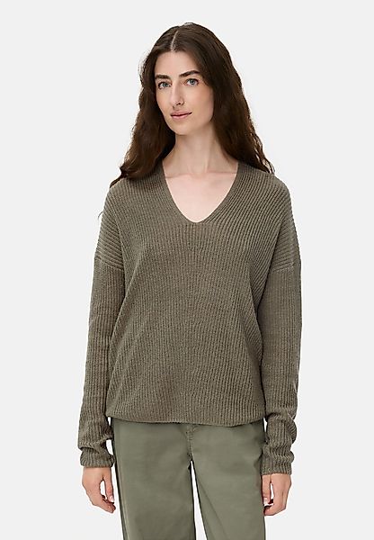 camel active Strickpullover mit V-Ausschnitt Langarm günstig online kaufen