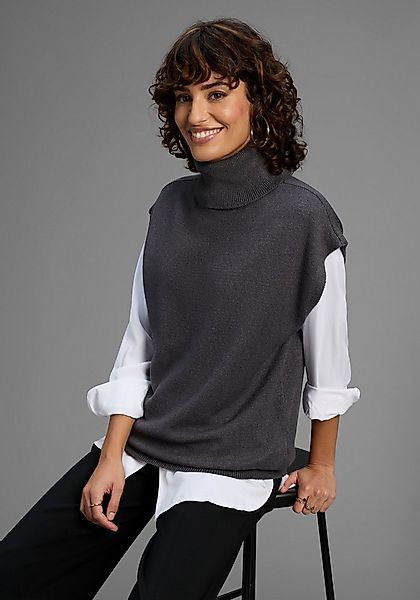 Laura Scott Pullunder softer Übergangsstrick mit Rollkragen - NEUE KOLLEKTI günstig online kaufen