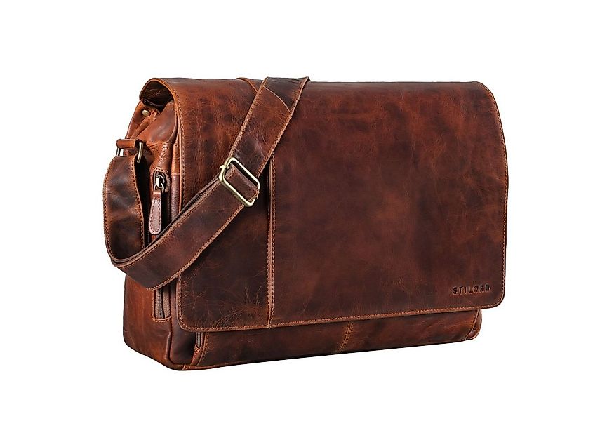STILORD Laptoptasche "Elias" Echtleder Herren Umhängetasche 15,6 Zoll Busin günstig online kaufen