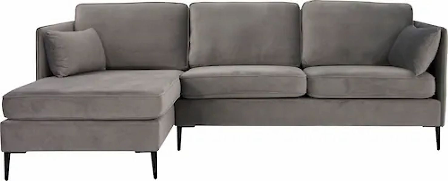 Home affaire Ecksofa »Light L-Form« inklusive loser Zierkissen, mit schmale günstig online kaufen