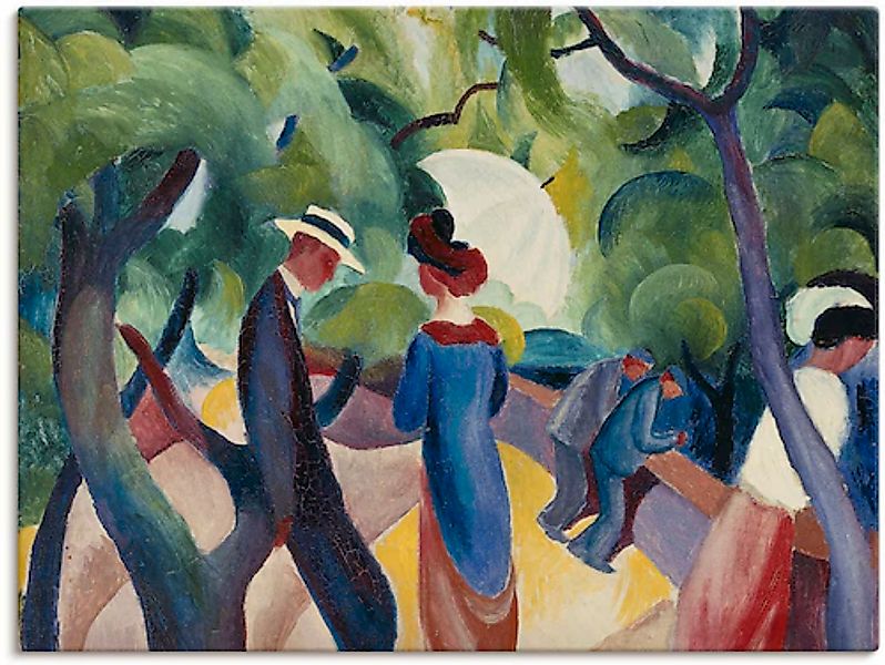 Artland Wandbild »Promenade. 1913« Gruppen & Familien 1 Stk. tlg. als Leinw günstig online kaufen