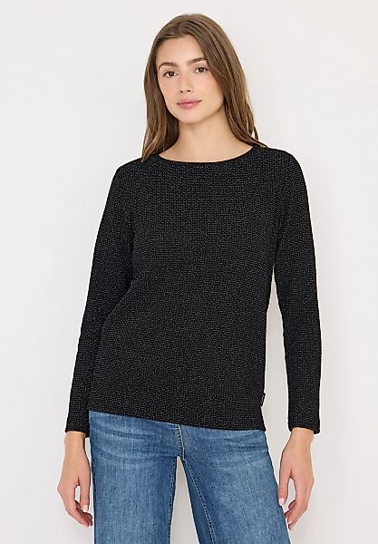 Cecil Langarmshirt aus softem Materialmix günstig online kaufen