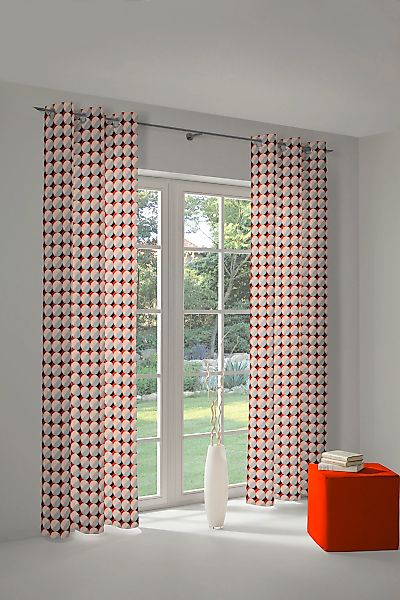 Adam Vorhang "Vorhang Circles aus 100 % Bio-Baumwolle, Ösen (1 St)" Ösen 1 günstig online kaufen