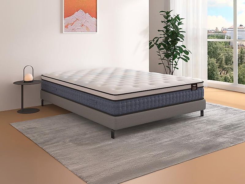 Matratze 180x200 cm - Taschenfederkern 7 Zonen + Memory-Gel - 23 cm - VARNO günstig online kaufen