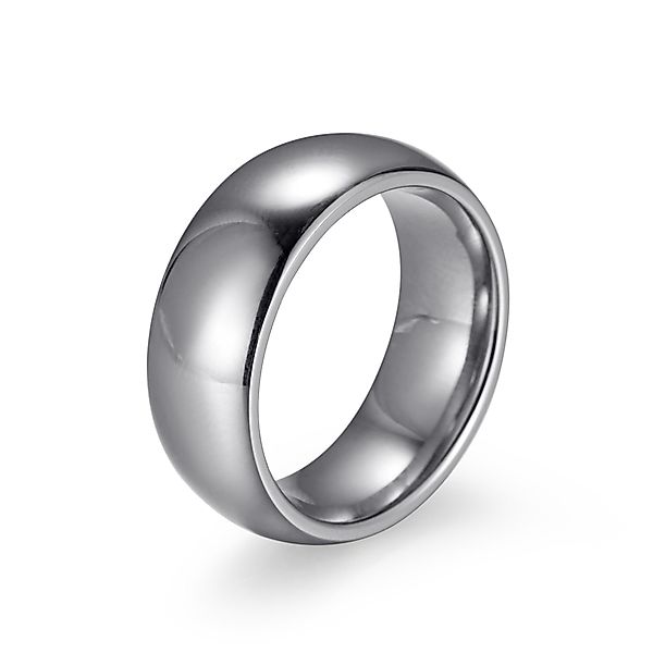 Zeeme Fingerring Edelstahl glanz poliert 8mm günstig online kaufen