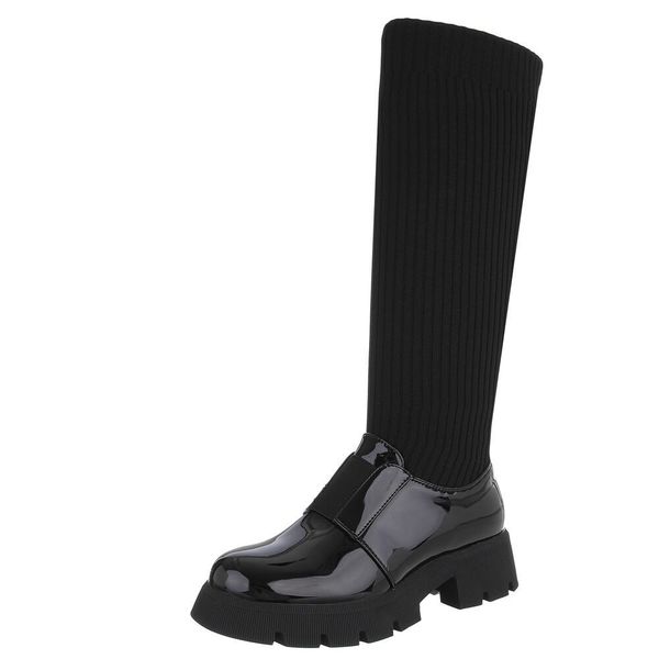 Ital-Design Trendige Damen Stiefel mit hohem günstig online kaufen