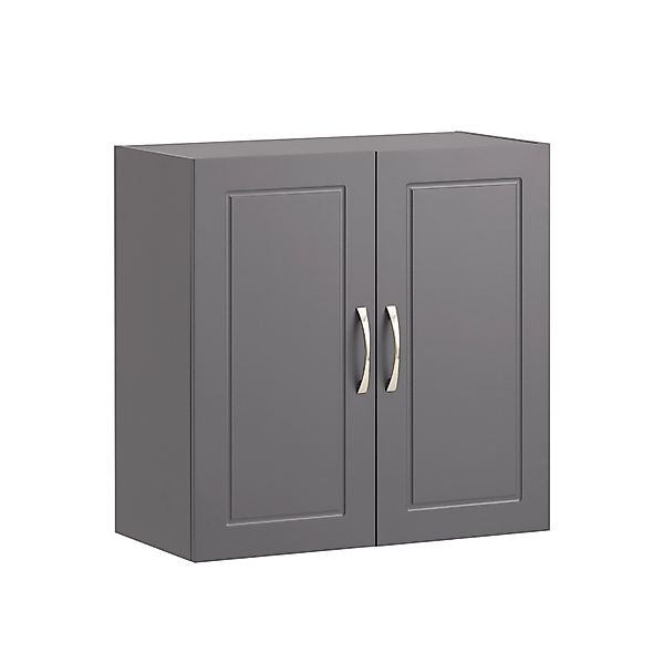 SoBuy Hängeschrank Badezimmerschrank mit Verstellbarem Regal 60x60x30cm Gra günstig online kaufen