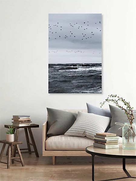 Poster / Leinwandbild - Birds And The Sea günstig online kaufen