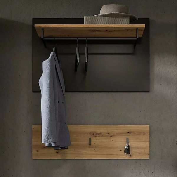 Garderobenset Flurgarderobe für die Wandmontage in modernem Design (zweitei günstig online kaufen