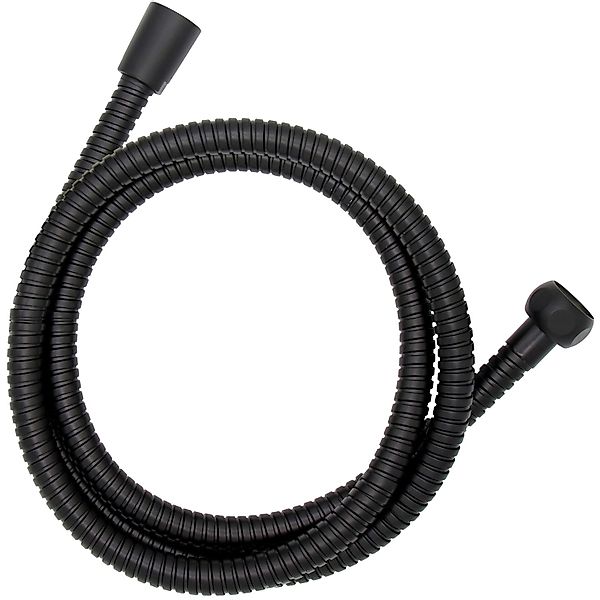 WENKO Brauseschlauch Schwarz, ummantelt mit rostfreiem Edelstahl, 150 cm günstig online kaufen