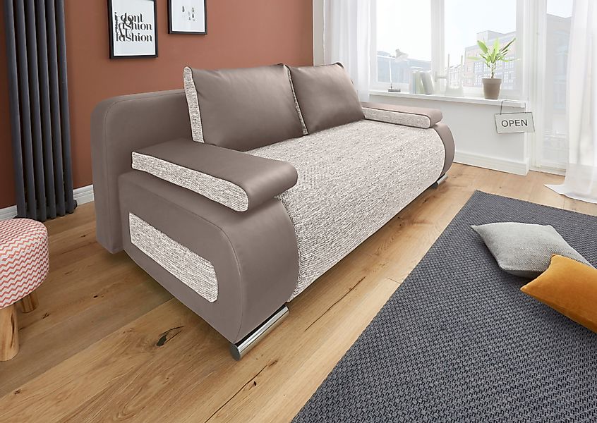 COLLECTION AB Schlafsofa "Moritz" mit Bettfunktion und Bettkasten, komforta günstig online kaufen