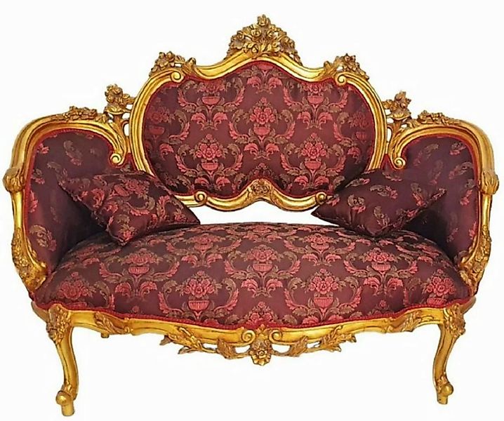 Casa Padrino Sofa Casa Padrino Barock Sofa Lila / Rosa / Gold - Prunkvolles günstig online kaufen