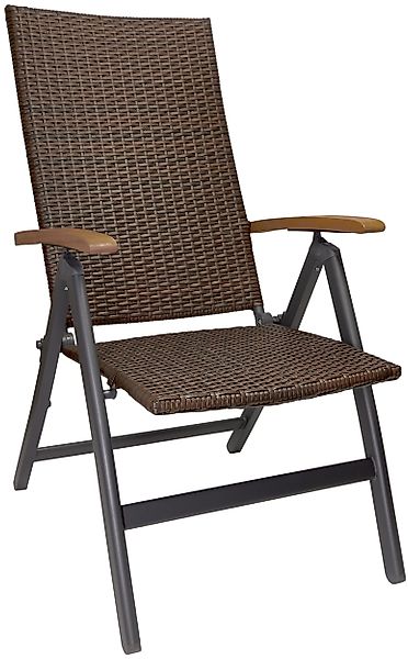 BRUBAKER Gartenstuhl Polyrattan Stuhl - Modena günstig online kaufen