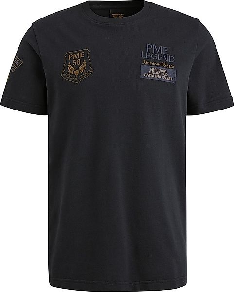 PME Legend T-Shirt Waffle Navy - Größe S günstig online kaufen