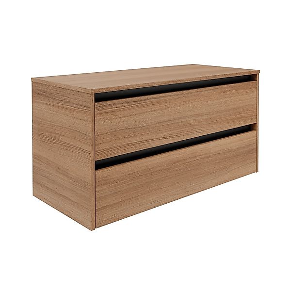 Fackelmann Waschtischunterschrank Vita 100,4cmx51,6 cmx46,5 cm Oak Griff Sc günstig online kaufen