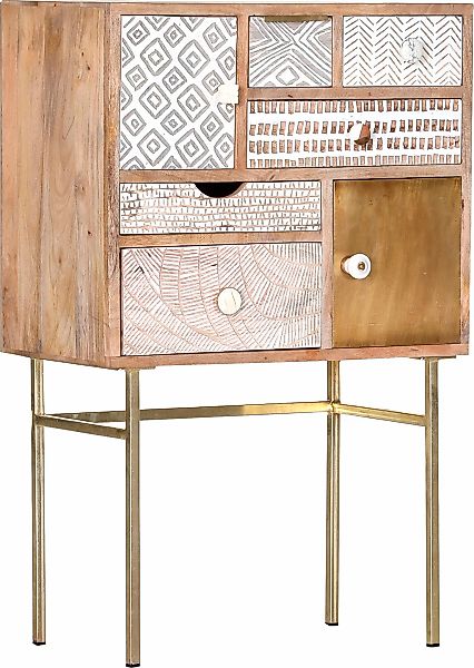 Gutmann Factory Kommode "Linea", mit detailreichen Verzierungen, Shabby Chi günstig online kaufen