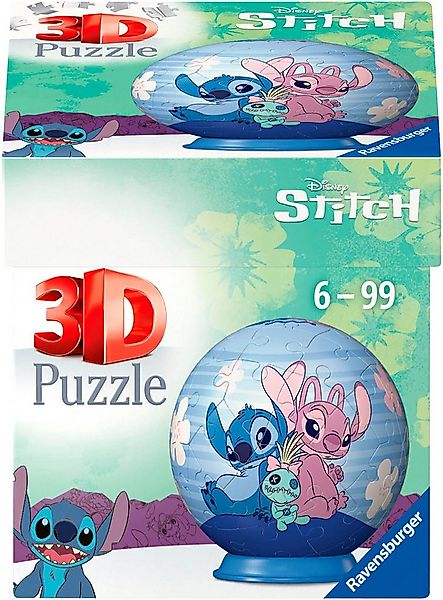 Ravensburger Puzzleball Disney Stitch & Angel, 54 Puzzleteile, Made in Euro günstig online kaufen