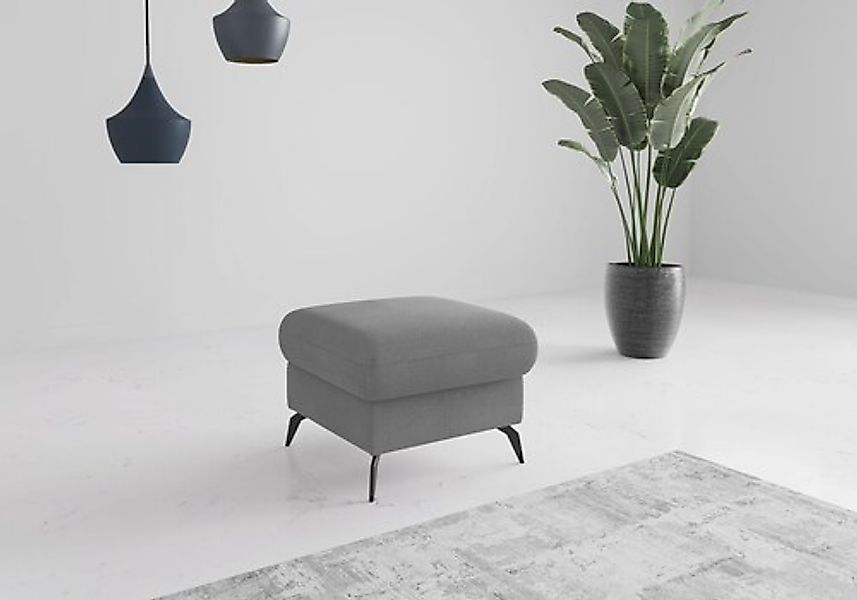Home affaire Polsterhocker "Rochelle" 1 tlg. moderne 15 cm Metallfüße günstig online kaufen