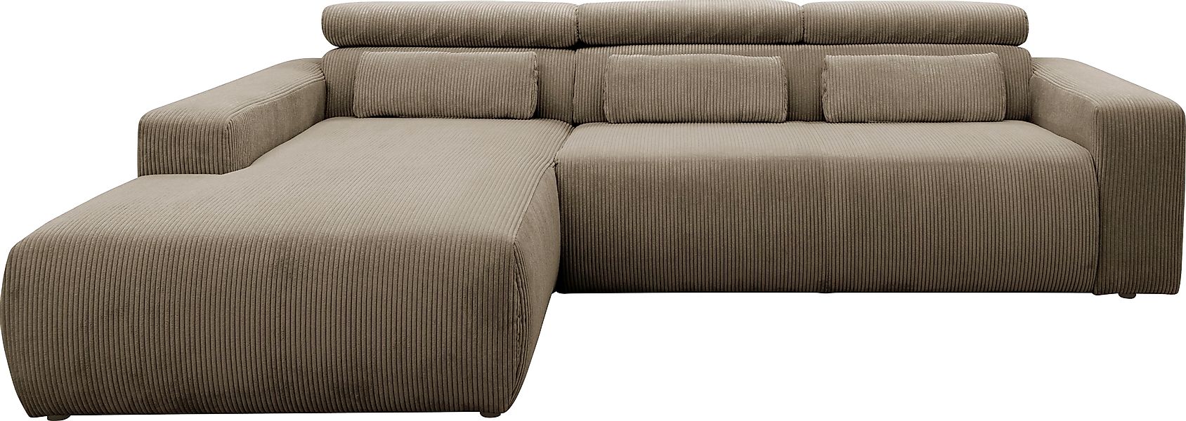 DOMO collection Ecksofa »Brandon B/T: 289/177 cm, belastbar bis 140kg/ Sitz günstig online kaufen