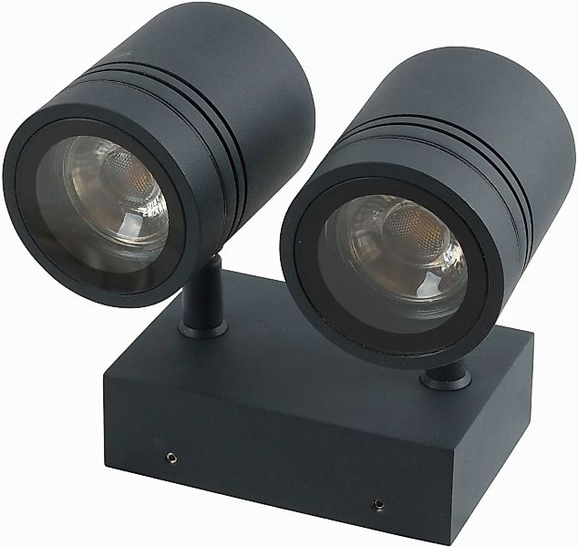 Wandleuchte Borneo max. 4W GU10 IP65 2-flammig günstig online kaufen