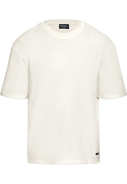 Dropsize T-Shirt Dropsize Herren Heavy Oversize Metal Patch Basic T-Shirt ( günstig online kaufen