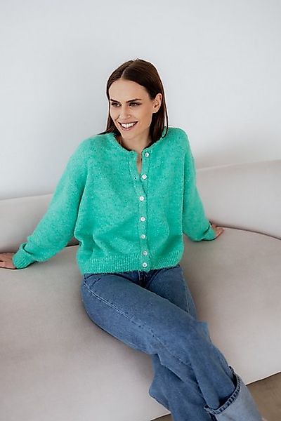 von Herzen Strickjacke weicher Cardigan mit Perlmuttknopfleiste – viele Far günstig online kaufen