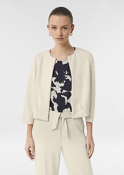 comma Funktionsjacke Indoor-Jacke Offene Scuba-Jacke im Boxy Fit günstig online kaufen