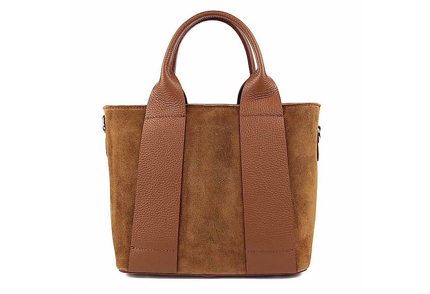 ITALYSHOP24 Schultertasche Made in Italy Damen Wildleder Tasche Shopper Han günstig online kaufen
