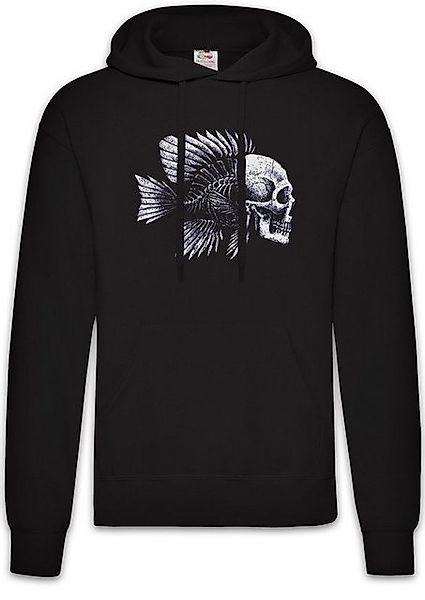 Urban Backwoods Hoodie Fish Skull Herren Hoodie Skelett Fischskelett Fisch günstig online kaufen