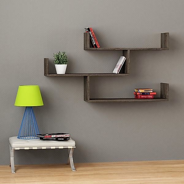Decortie Bücherregal Tibet, Wandregal Modernes Bücherregal, günstig online kaufen